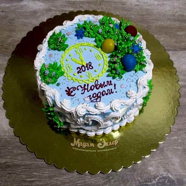 торт на новый год 2018