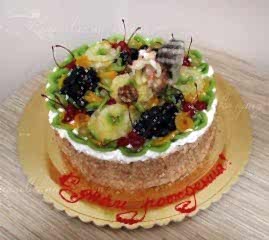торт на заказ на день рождения с фруктами