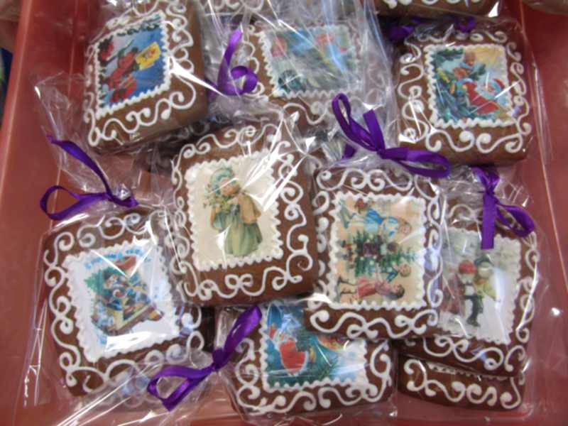 Новогодний имбирный пряник с фотопечатью от Мадам Эклер